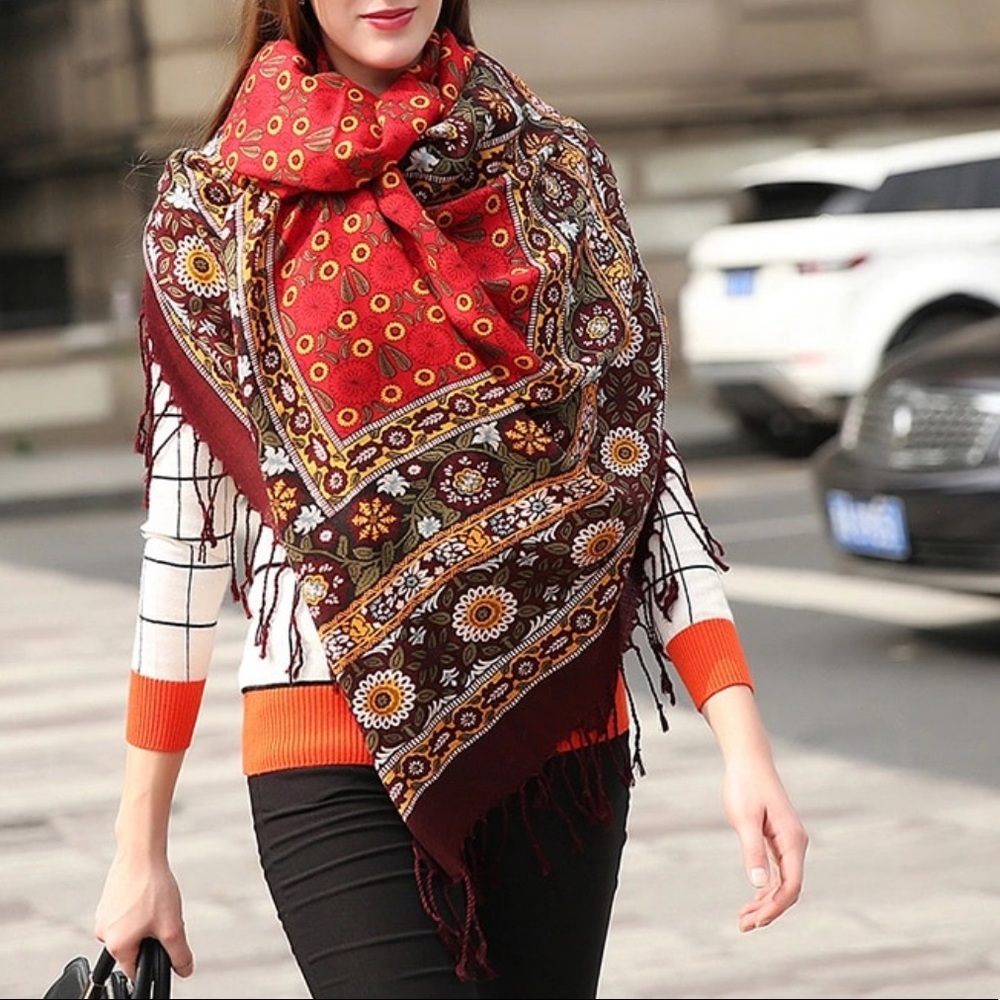 New XL Super Soft Wool Scarf Wrap